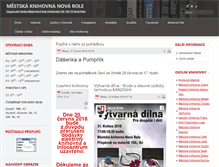 Tablet Screenshot of knihovna.novarole.cz